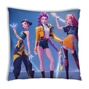 케이팝 데몬헌터스 쿠션 굿즈 낮잠 루미 걸그룹 미라 선물 베개 사각 등받이