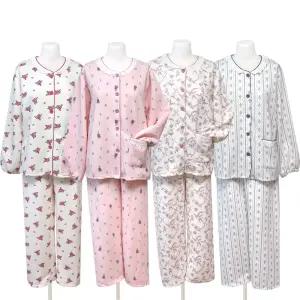 F8674B코튼터치누빔상하세트 여성잠옷파자마