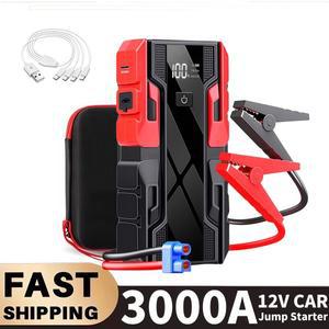 12V 99800mAh 3000A 자동차 점프 스타터 배터리 휴대용 보조 시동 장치 부스터 휘발유 디젤