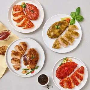 바르닭 제로당 소스품은 닭가슴살 2종 4팩 골라담기