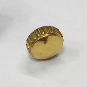 1개 메탈 시계 크라운 5.2x2.0MM 나사 오메가 호환 드빌 시간 설정 버튼 교체 부품 수리