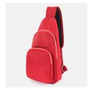 심플한 가벼운 가방 슬링백 크로스 데일리 레드