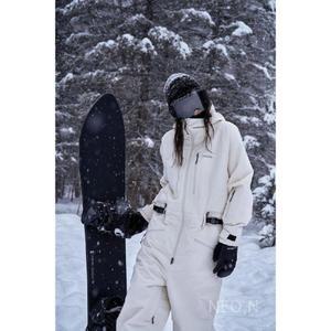 AWKA 스노우보드 보드복 스노우보드복 세트 점프슈트 압력접착 주니어 체크 재킷 스키복