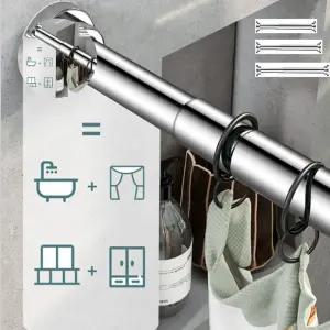 무타공 304 압축봉 커튼봉 옷장 60CM 50CM 35CM 스텐