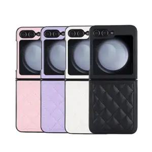 갤럭시Z플립6 5 4 3 로빈 레더 퀼팅 쿠션 범퍼케이스 5케이스 지플립 6케이스 3케이스