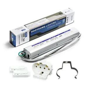 두영 FPL 형광등 전자식 안정기 1등용 싱글 안전기 PL소켓 세트 55W