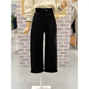 [레코브](광주신세계)롤업 9부 기모 본딩 데님팬츠(LC31F1DP504X)