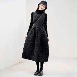 [하프클럽/](55~88)블랙퀼팅컬트 원피스 캐주얼원피스 니트원피스 엄마옷 퀼