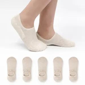 여성용 벗겨짐 제로 파일 쿠션 스포츠 덧신 6켤레 세트