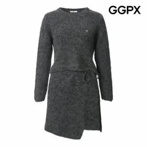 [GGPX] 심플 울 터치 니트 앤 랩 스커트 셋업 (GPBST010B)