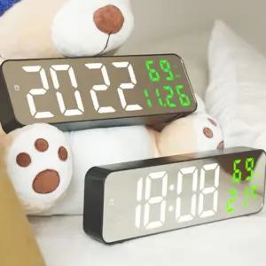 LED 디지털시계 탁상 벽걸이 겸용 온도 습도 알람 날짜 요일