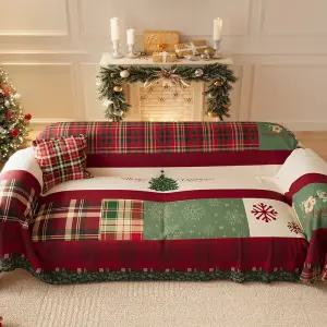크리스마스 소파커버 홈 1인용 커버 패드 엑토르프 장식