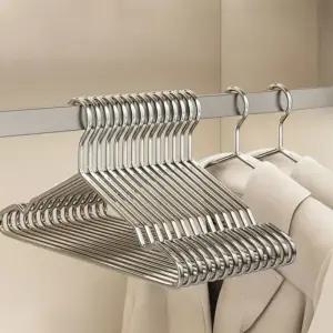 40000KM 튼튼한 논슬립 스테인레스 옷걸이 10개입