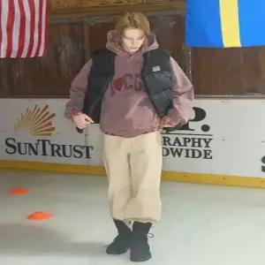 코드그라피 codegraphy 스퀘어 로고 패딩 베스트블랙