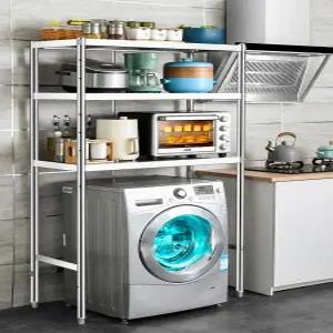 세탁기 세탁실 스텐 스테인레스 베란다 선반 다용도 철제 수납 드럼 수납장