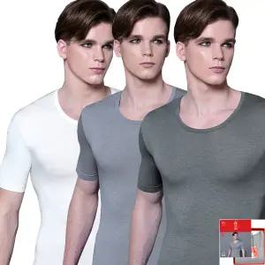 BYC보디히트U넥반팔티겸남상의내의색상선택1종 BYQ2020