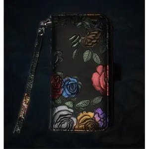 갤럭시S23 플라워 지퍼 가죽케이스 휴대폰커버 핸드폰케이스 지폐수납 지갑형폰케이스