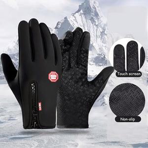 DS 7M 남녀공용 터치스크린 체육관 방수 따뜻한 미끄럼 야외 운전 자전거 장갑 오토바이 방지 겨울 장갑 사이클링