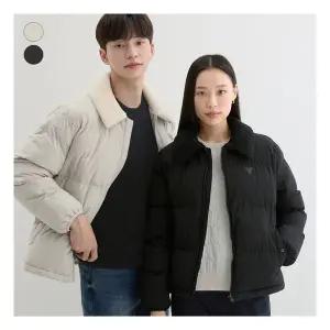 게스25FW 유니 퀼팅 시어링 카라 패딩 NP4WE802 107693