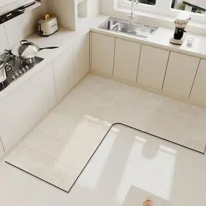 규조토 주방 매트 다용도 논슬립 베이지 규조토 코너 발 매트 싱크대 물기제거 긴코너 커팅 자유