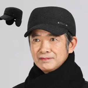 남성 겨울 모자 귀달이 귀마개 중년 남성 방한 모자 패딩 따뜻한