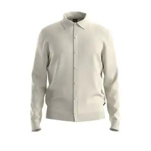 [BOSS](강남점)[28프로 할인][W25] 레귤러핏 버진울 솔리드 니트 가디건 오픈 화이트(50550087131)