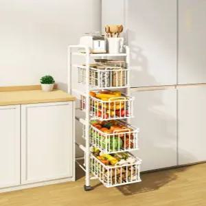 틈새장 250 300 캐비닛 냉장고장 선반 서랍형 팬트리 서랍장 수납 바구니 틈새수납장 주방 이동식 틈새