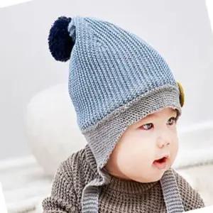 캐릭터 니트모자 블루 선택1개 겨울외출필수템 방한모자 귀덮개