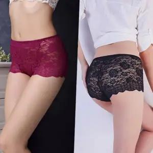 데일리 여성 레이스 팬티 망사 여자 레이스 팬티 통기성 장미