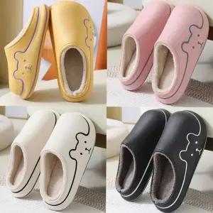 따뜻한 겨울 털 실내화 캐릭터 남성 털 실내화 슬리퍼 거실화