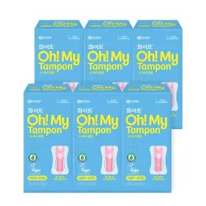 화이트 오마이탐폰 체내형 생리대 대량 레귤러 8개입 X 6팩