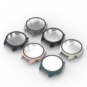 Garmin Forerunner165 용 2 + 1 HD 강화 유리 필름 팔찌 프레임 스마트 시계 커버 보호 케이스 Forerunner