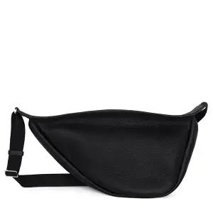 더로우 25FW 블랙 슬라우치 바나나 라지 크로스백 W1196L129 BLPL