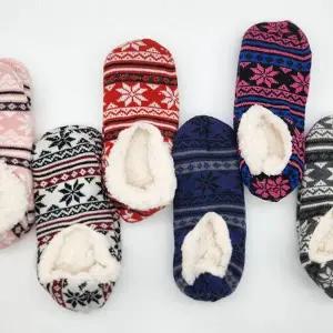 방한 덧신 부드러운 따뜻한 미끄럼 양털 덧신 방지 겨울 사무실 실내화 극세사 남성 집안 실내 수면