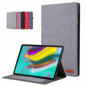 삼성 탭 S5e 케이스 용 Coque sm t720 t725 Funda Galaxy Tab 태블릿 커버 소프트 패브릭 스탠드 플립 10.5 인치