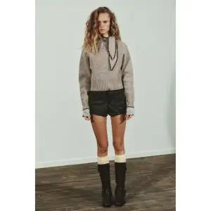 (MD PICK) ZARA 리본 니트 스웨터 - 브라운 토프 3920940737 137070