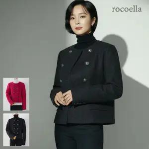 로코엘라 모니카 더블 버튼 실키 울자켓