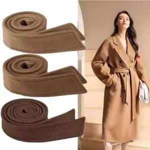 브라운 캐시미어 벨트 양면 울 코트벨트 코트끈
