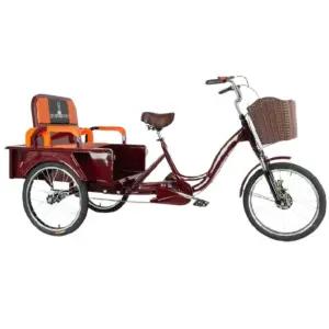 세발 자전거 삼륜 바이크 성인용 장보기 삼발이 짐칸