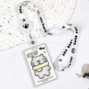 투명 카드 케이스 사원증 목걸이줄 출입증 카드목걸이 카드홀더