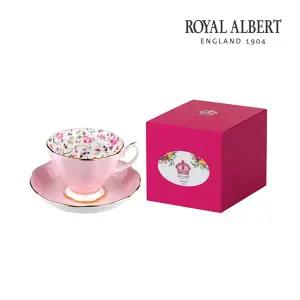 [로얄알버트](대전신세계)뉴황실장미 커피잔 1인조 (로즈컨페티)