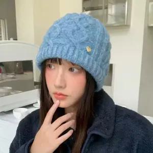 꽈배기 울 니트 숏비니 여성 겨울 방한용 따뜻한 데일리 패션모자