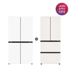 LG 디오스 오브제컬렉션 매직스페이스 냉장고 + LG 디오스 김치톡톡 (T875MHH111 + Z408MEEF23)