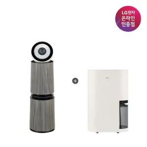 LG 퓨리케어 AI 360 공기청정기 + LG 휘센 오브제컬렉션 제습기 (AS335NSAC + DQ214MEGA)
