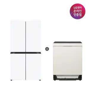 LG 디오스 오브제컬렉션 매직스페이스 냉장고 + LG 디오스 식기세척기 (T875MHH111 + DUE6BGL1E)