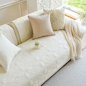 북유럽 플라워 소파 커버 패드 돌소파 순면 매트 깔개 쇼파 사계절
