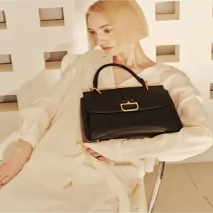 닥스 닥스 ACC BIRKBECK CHARLOTTE 버크백 샬롯 블랙 가죽 토트백 M DCBA5F823