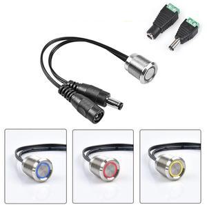 터치 디밍 스위치 3 색 매립형 센서 버튼 제어 12V 24V LED 스트립 캐비닛 실내 사용 무단  조광기