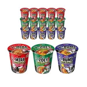 농심 케데헌 3종 혼합(슈퍼스타,햄버거,스파이시퀸 총18개)