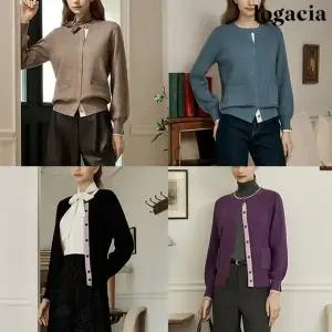 로가시아 25FW 컬러 레이어 가디건 1종
